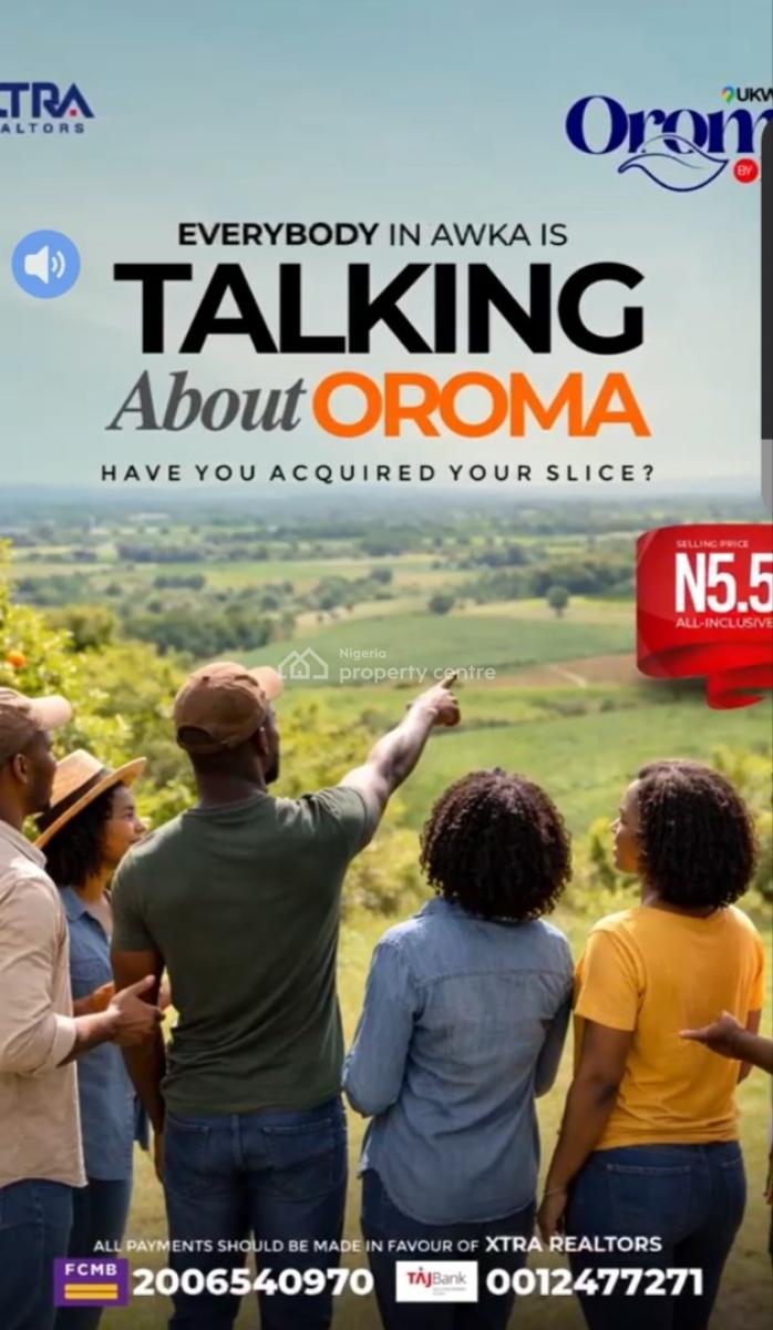 464sqm per Plots, Oroma Estate at Ukwulu By Anambra State University, Dunukofia, Anambra, Mixed-use Land for Sale