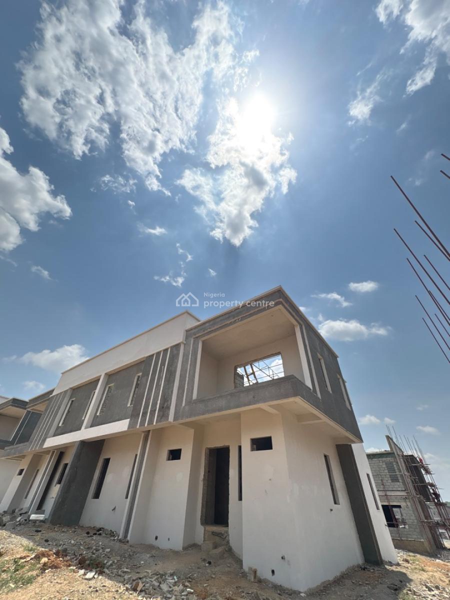 4-bedroom Duplex + 2 Room Bq (semi Finished), Life Camp, Abuja, Semi-detached Duplex for Sale