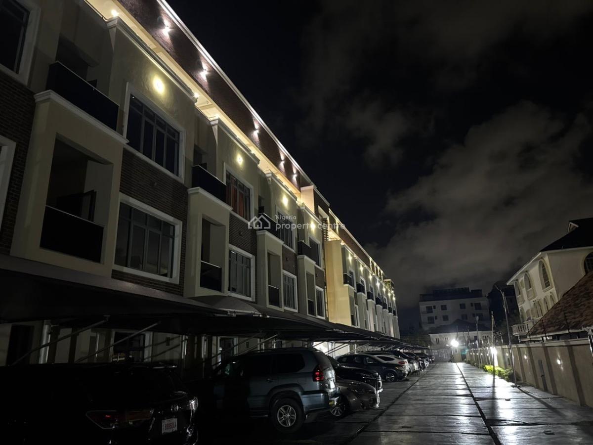 Water Front 4 Bedrooms Terraces with a Bq, Lekki Phase 1, Lekki, Lagos, Terraced Duplex for Rent