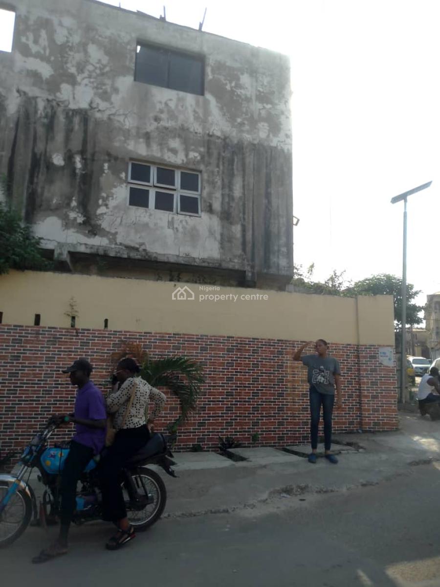 Vacant Possession 2 Storey Building, Okeira, Ogba, Ikeja, Lagos, Block of Flats for Sale