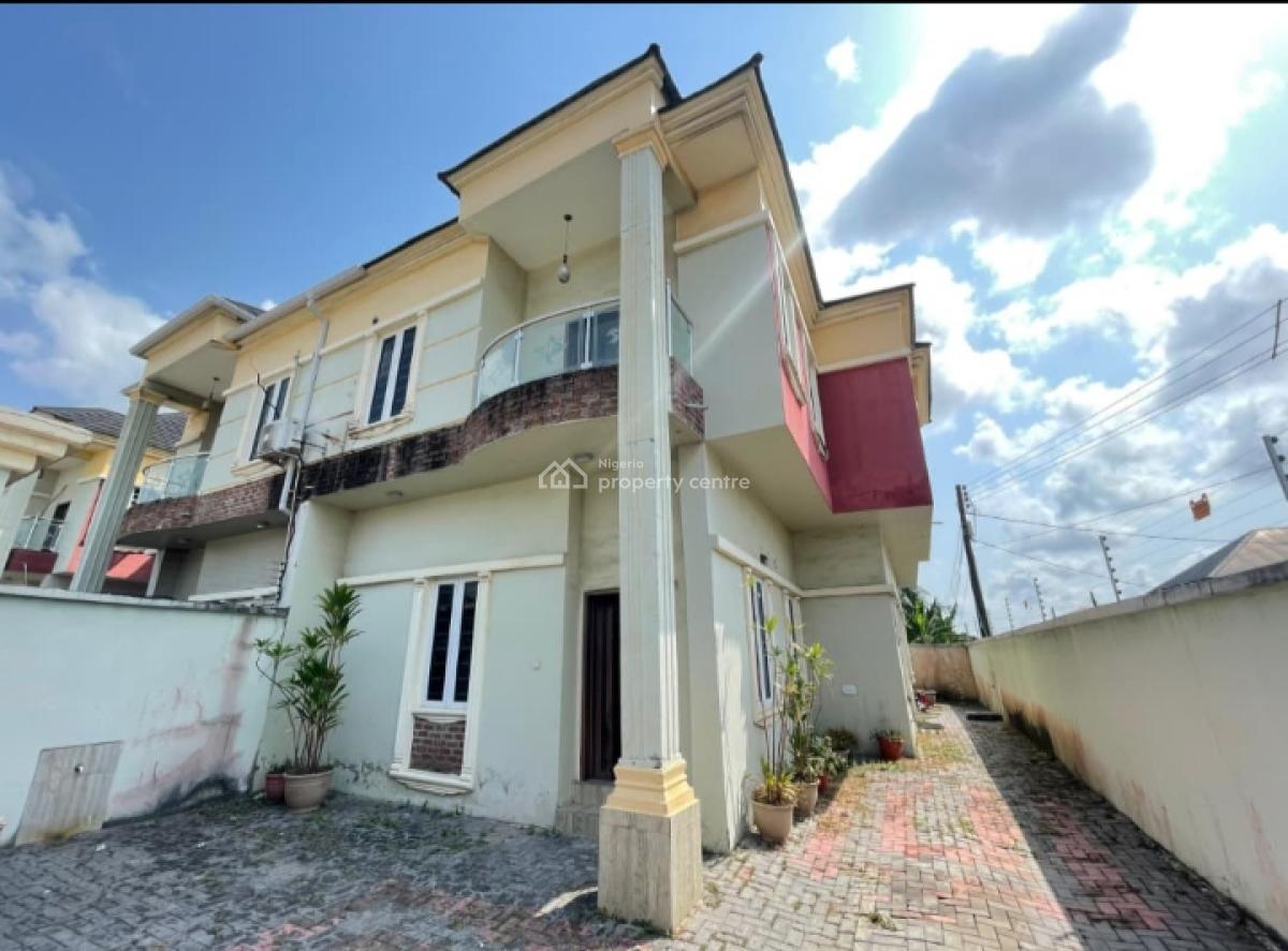 Nicely Finished 4-bedroom Semi-detached Duplex House with Bq at Value, at Value County Estate, Sangotedo, Ajah, Lagos., Sangotedo, Ajah, Lagos, Semi-detached Duplex for Rent