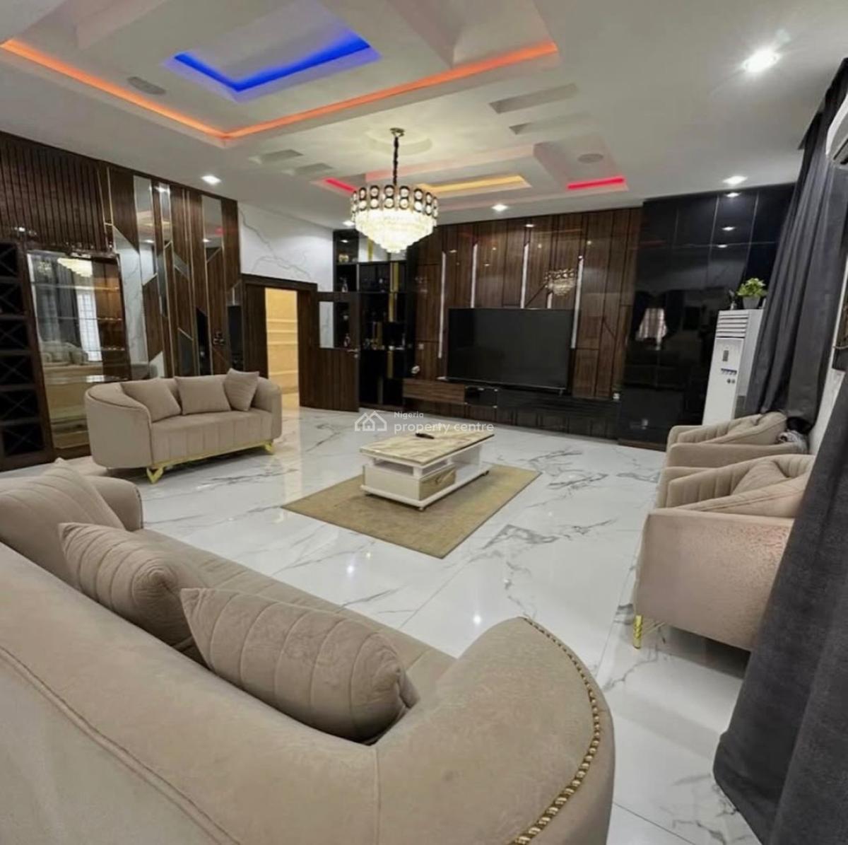 Fully Furnished 6 Bedroom Detached Duplex,pool,gym,cinema,bq,greenery, Karmo, Abuja, Detached Duplex for Sale