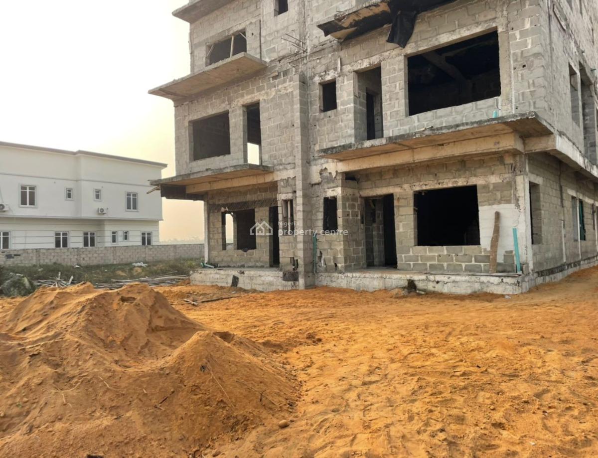 a Shell (carcass) 6 Bedroom Semi Detached Duplex, Amen Estate By Dangote Refinery, Ibeju Lekki, Lagos, Semi-detached Duplex for Sale