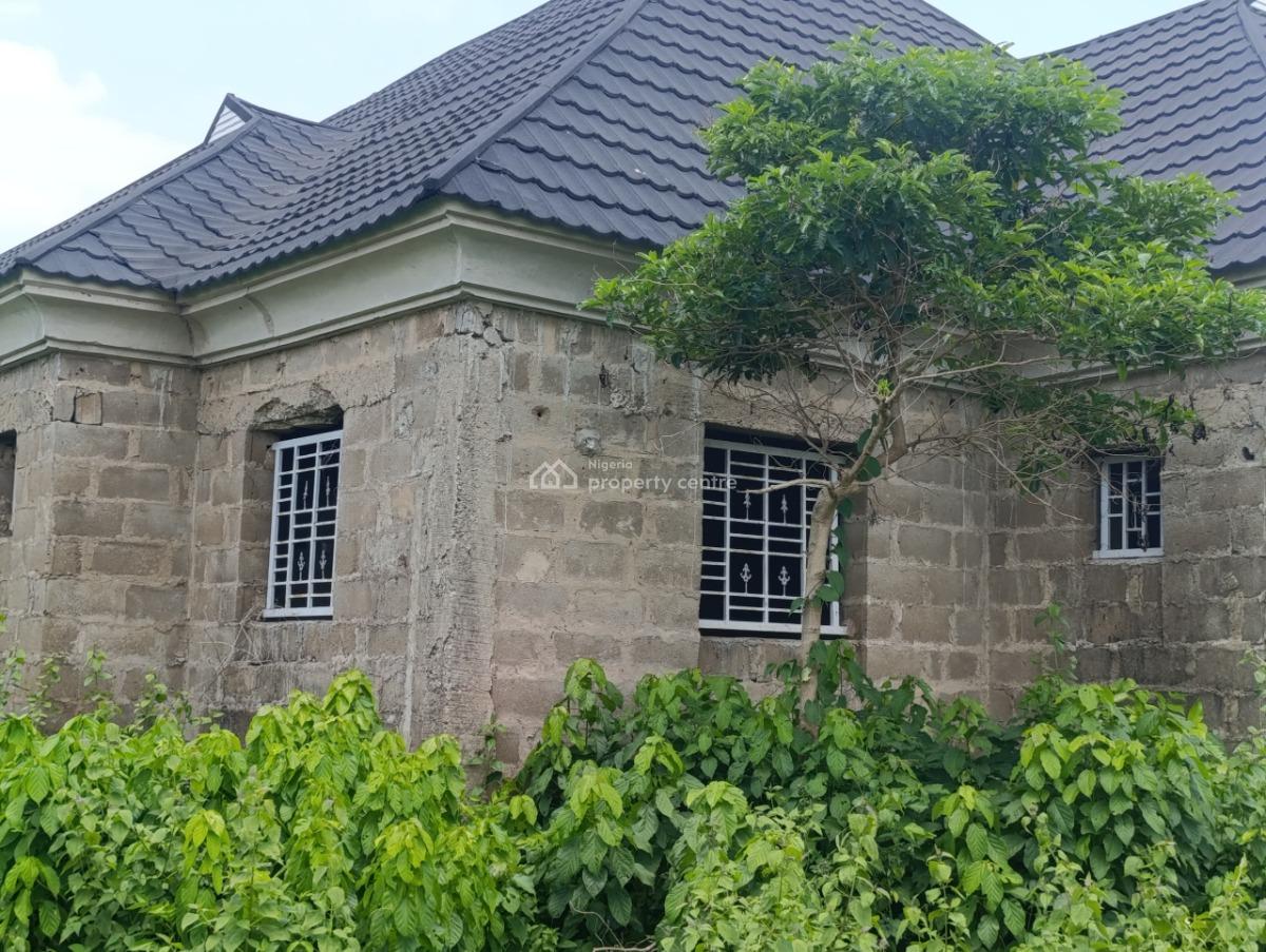 Uncompleted 4 Bedroom Bungalow on a Plot of Land, Idi Ape, Akobo, Ibadan, Oyo, Detached Bungalow for Sale