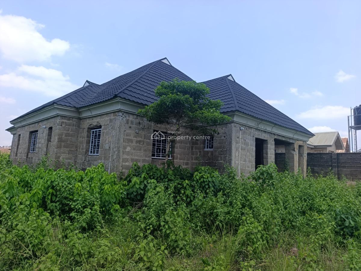 Uncompleted 4 Bedroom Bungalow on a Plot of Land, Idi Ape, Akobo, Ibadan, Oyo, Detached Bungalow for Sale