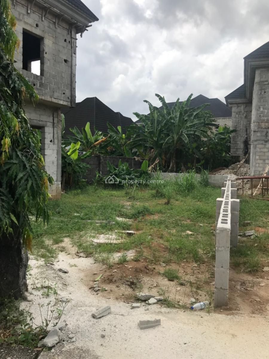 Half Plot of Land with a Structure, Shell Cooperative Estate, Eliozu, Port Harcourt, Rivers, Residential Land for Sale