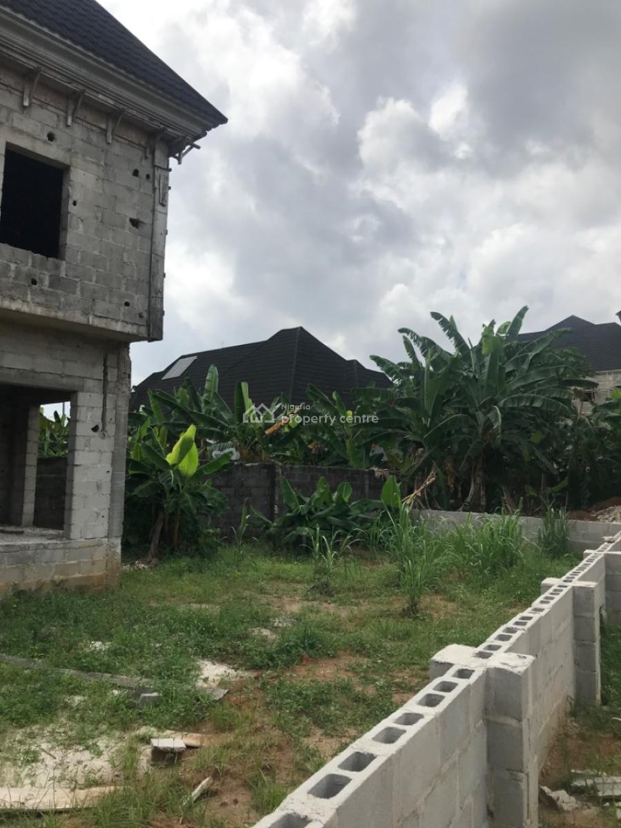 Half Plot of Land with a Structure, Shell Cooperative Estate, Eliozu, Port Harcourt, Rivers, Residential Land for Sale