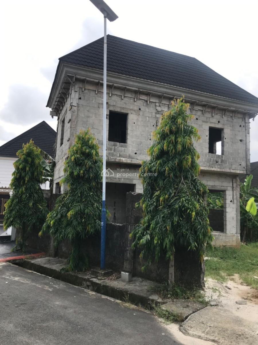 Half Plot of Land with a Structure, Shell Cooperative Estate, Eliozu, Port Harcourt, Rivers, Residential Land for Sale