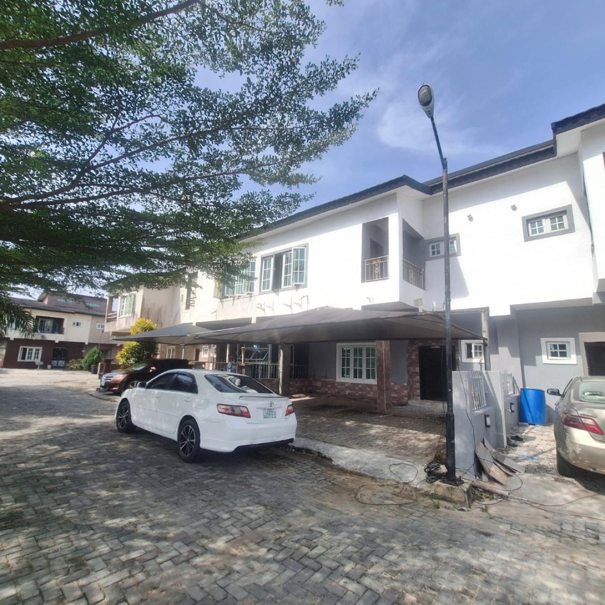 a Well Refurbished 4 Bedroom Luxury Terrace Duplex All Rooms Ensuite, Island Zone, Lekki Gardens Estate Phase Two, Ajiwe, Ajah, Lagos, Terraced Duplex for Rent