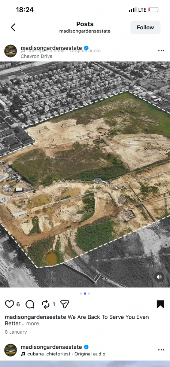 Already Sand Filled Buy and Build Land with Governors Consent, Chevron Drive Behind Northern Forshore Estate Lekki Lagos, Lekki, Lagos, Residential Land for Sale