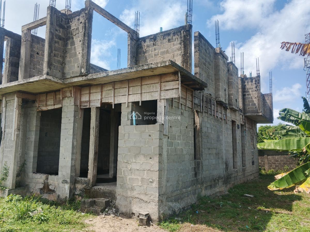 8270 Sq Mts Parcel of Land with 6 Nos Uncompleted Terrace Houses, Off Ablag Avenue, Off Cardinal Olubunmi Okojie Road, Sangotedo, Ajah, Lagos, Residential Land for Sale