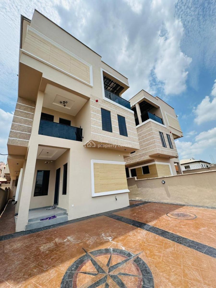 Spaciously Built 5 Bedroom Detached Duplex + Bq & Study in Serene Esta, Omole Phase 1, Ikeja, Lagos, Detached Duplex for Sale