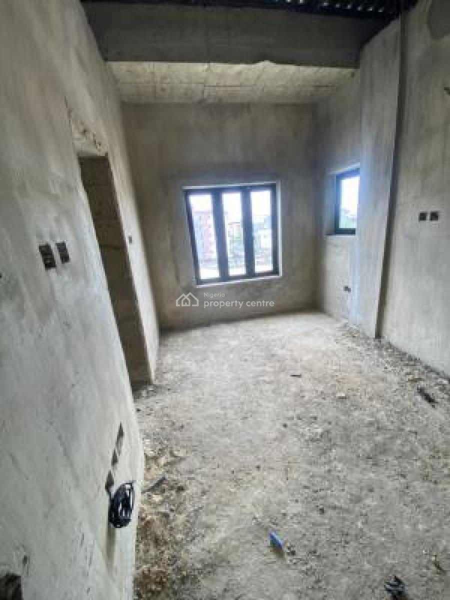 Carcass Spacious 2 Bedrooms Flat Apartment, Cyberville Estate Directly Facing Coastal Road, Ikate, Lekki, Lagos, Flat / Apartment for Sale