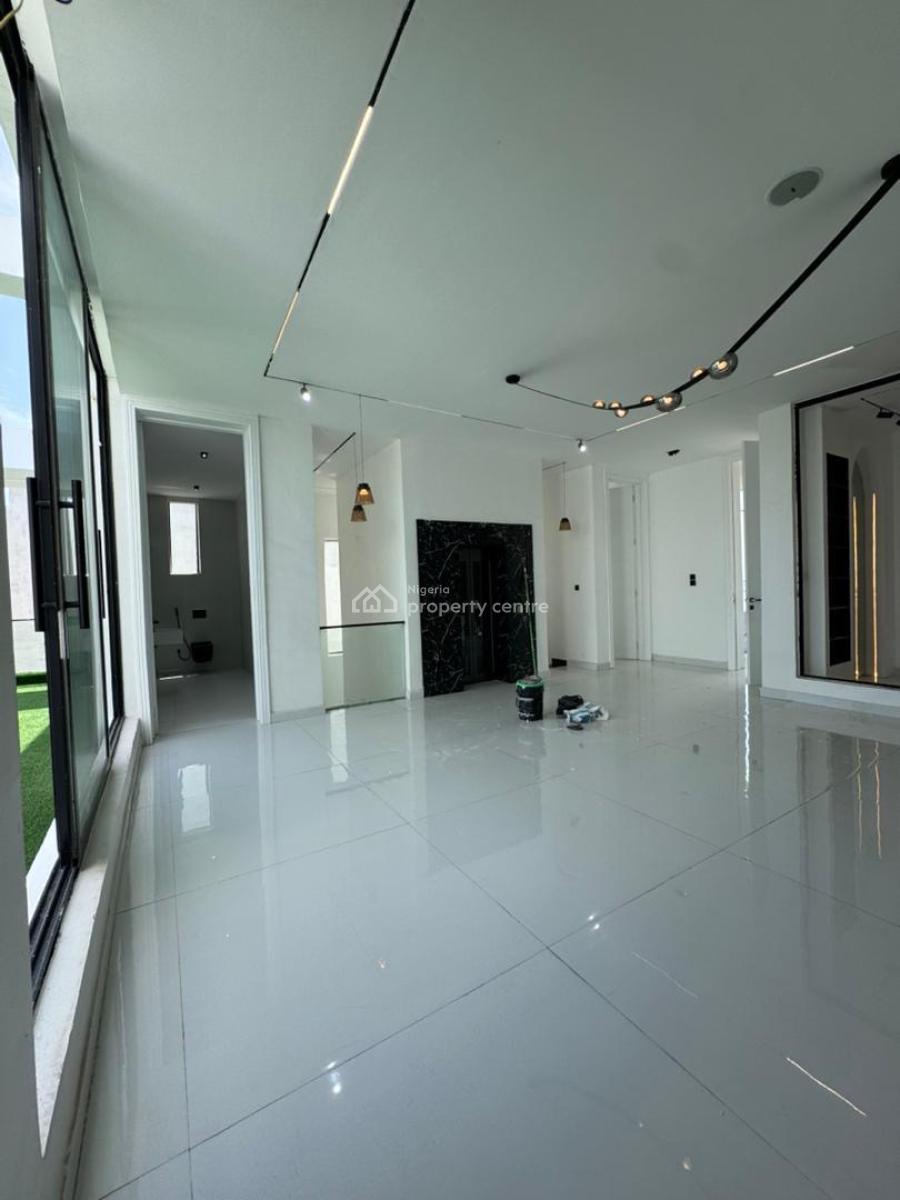Newly Built Luxury 5 Bedroom Waterfront Mansion at Osapa with Bq, Osapa, Lekki, Lagos, House for Sale