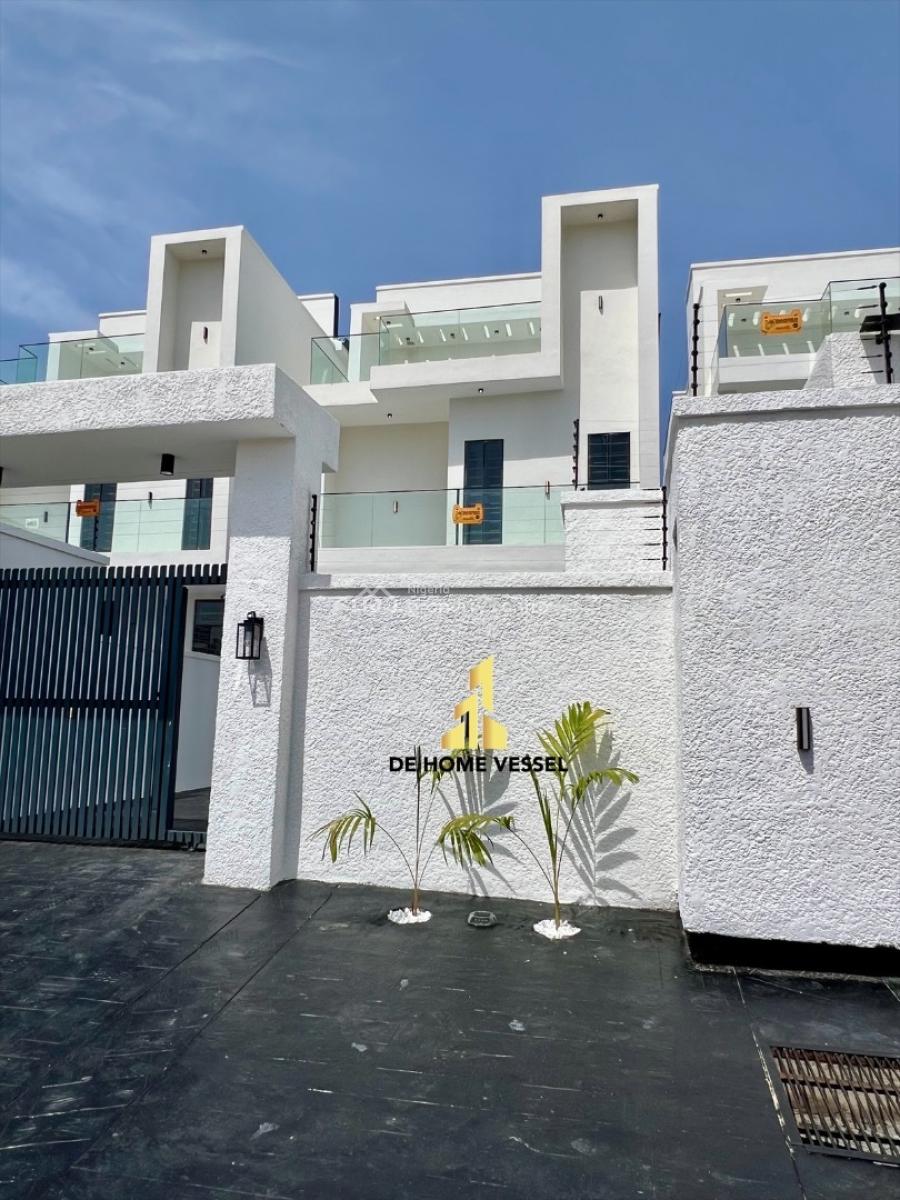 Uniquely Designed 4 Bedroom Fully Detached Duplex with Bq, Ikota Extension, Ikota, Lekki, Lagos, Detached Duplex for Sale