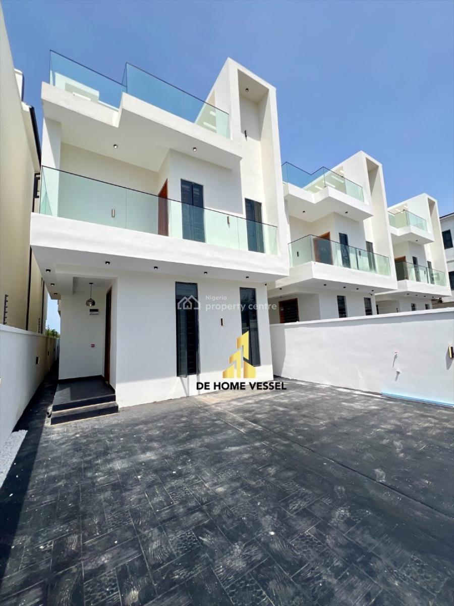 Uniquely Designed 4 Bedroom Fully Detached Duplex with Bq, Ikota Extension, Ikota, Lekki, Lagos, Detached Duplex for Sale