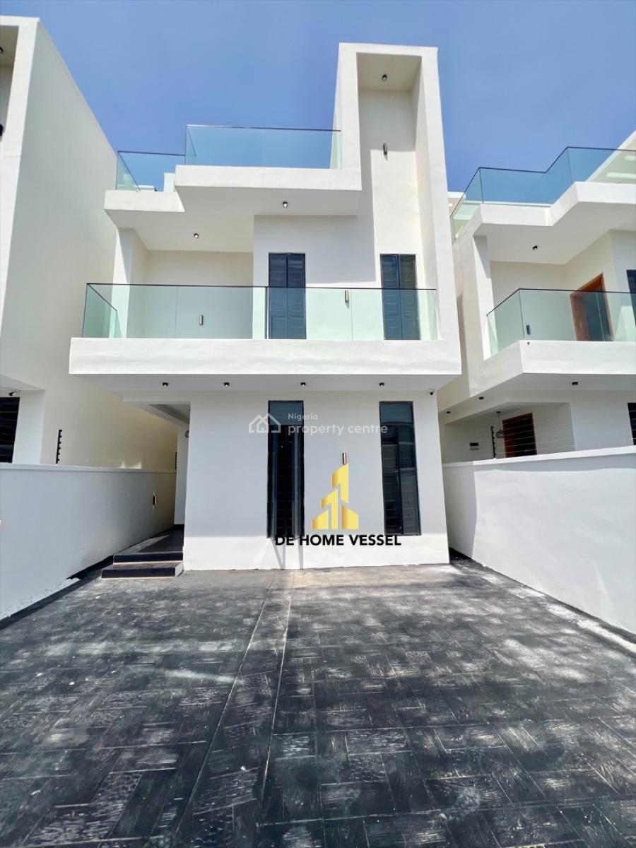 Uniquely Designed 4 Bedroom Fully Detached Duplex with Bq, Ikota Extension, Ikota, Lekki, Lagos, Detached Duplex for Sale