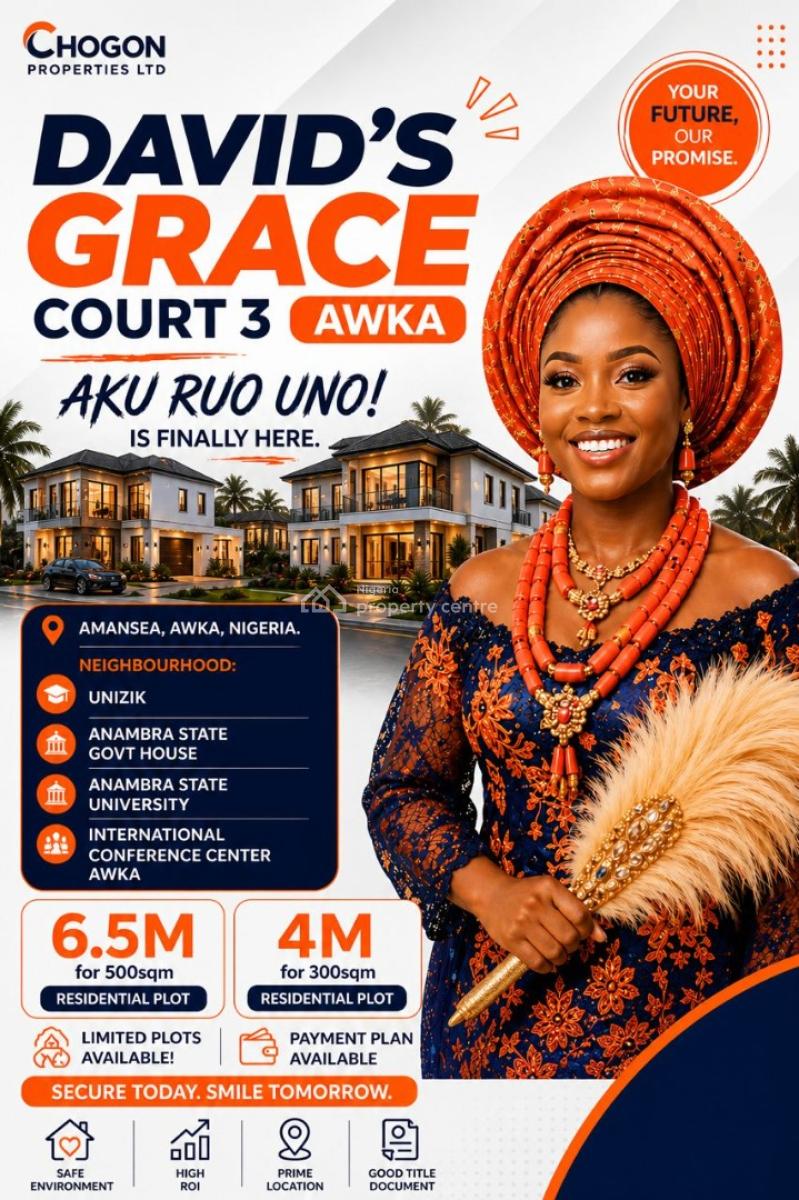 Govt Approved Estate Strategically Located, Davids Grace Estate 3, Amansea, Awka, Anambra, Mixed-use Land for Sale