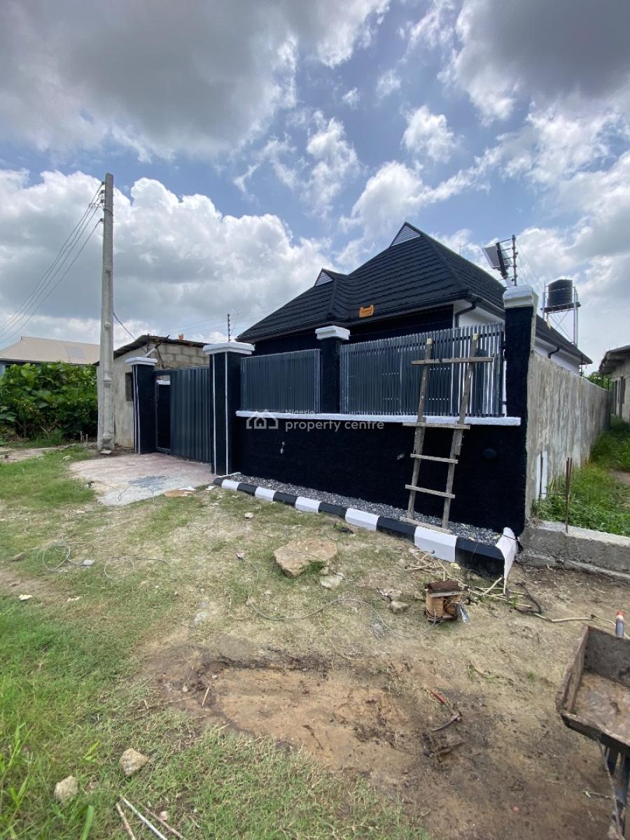 2bedroom Bungalow Comes with 24solar Panels Plus 10kva Lithium Battery, Elesekan, Bogije, Ibeju Lekki, Lagos, Detached Bungalow for Sale