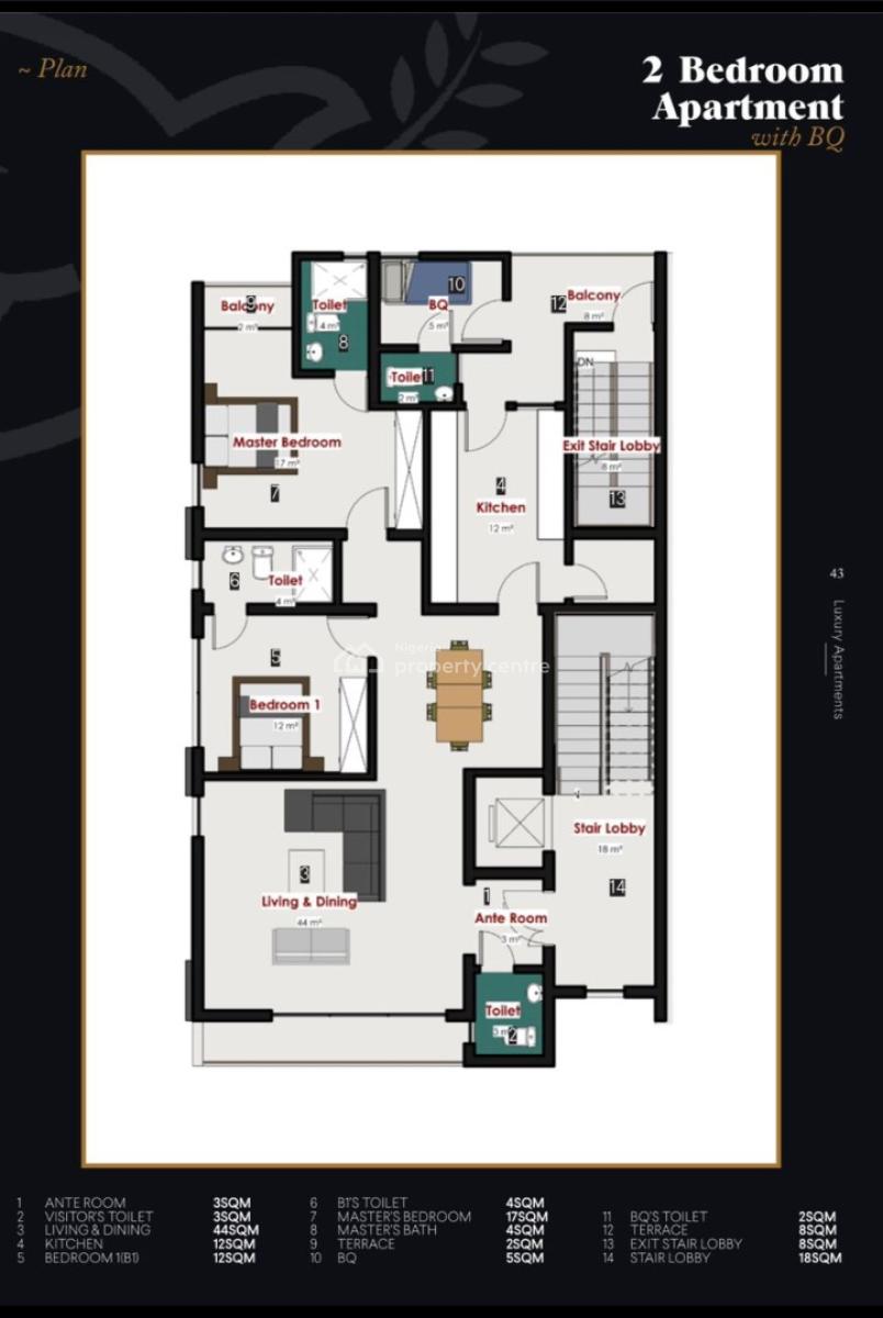 Well Constructed 2 Bedrooms Apartments with a Bq, Lekki Phase 1, Lekki, Lagos, Flat / Apartment for Sale