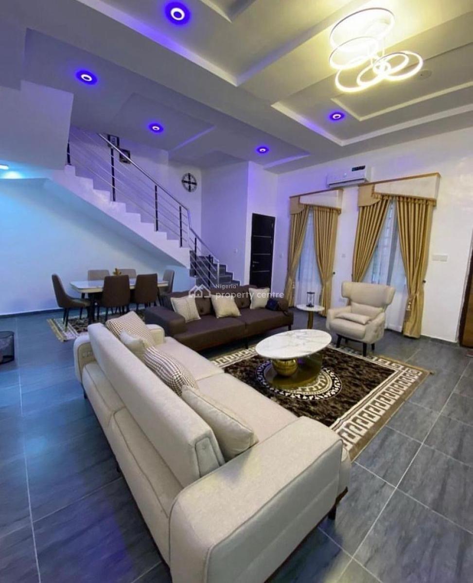 Fully Furnished 4 Bedrooms Terrace Duplex, Ajah, Lagos, Terraced Duplex for Rent