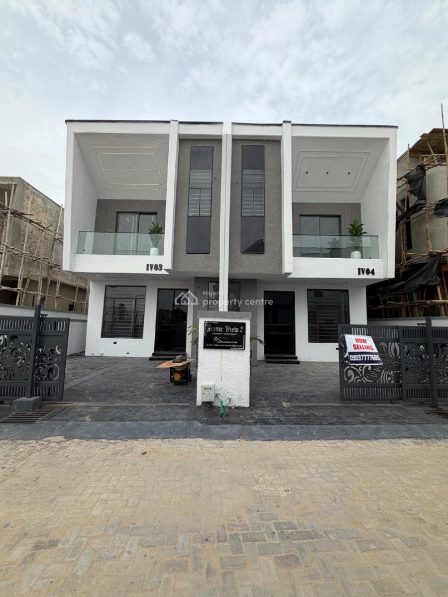 Newly Built 4bedroom Semi Detached House with Bq, Ikota, Lekki, Lagos, Semi-detached Duplex for Sale