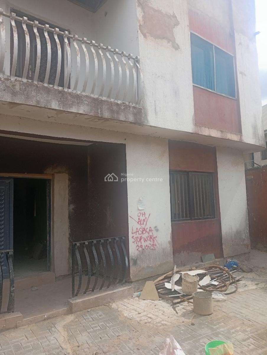 Renovating 2 Units 3 Bedroom Flat Semi Detached with Bq, Within a Secured Close at Bameke Egbeda, Alimosho, Lagos, Block of Flats for Sale
