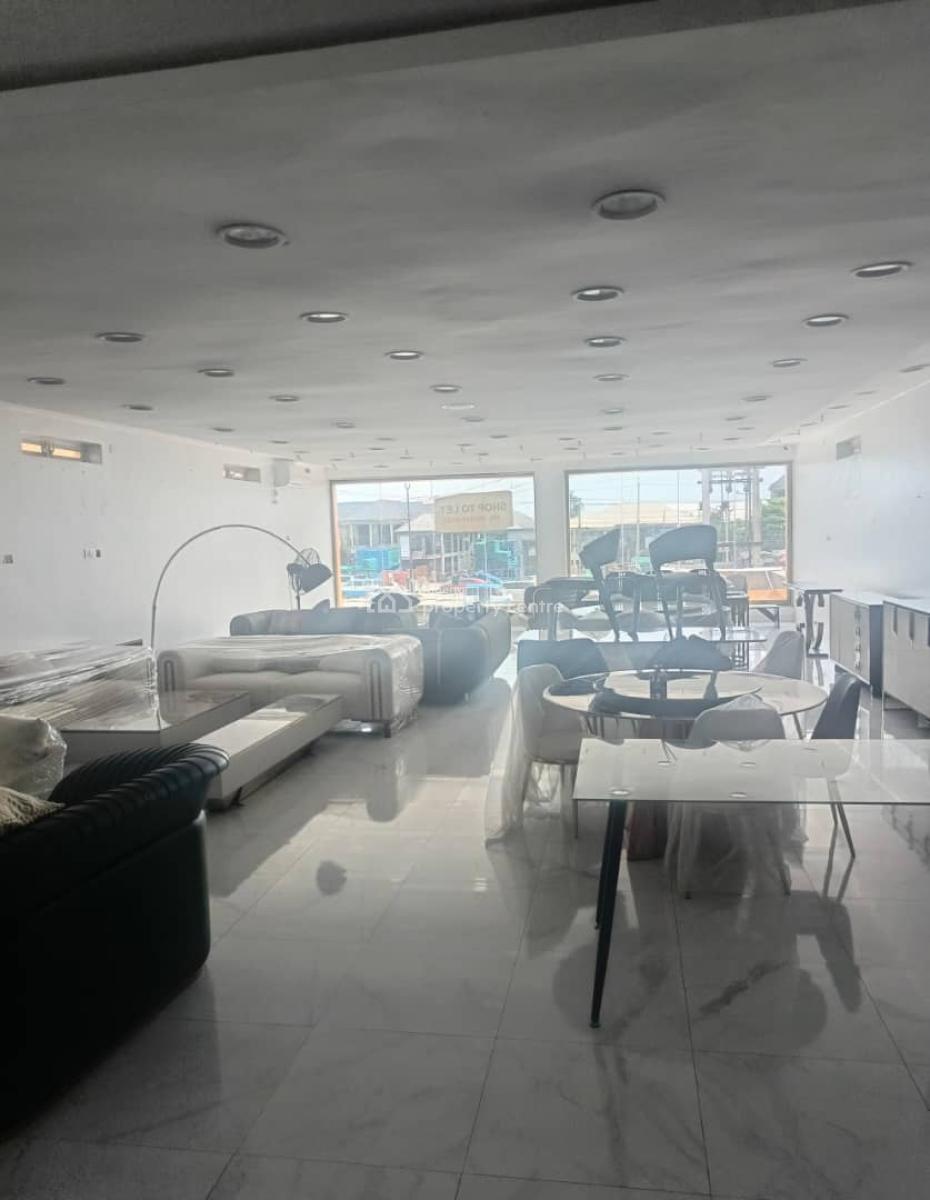 Standard Shop Space of 150squaremeters in a Strategic Location, Sangotedo, Ajah, Lagos, Shop for Rent