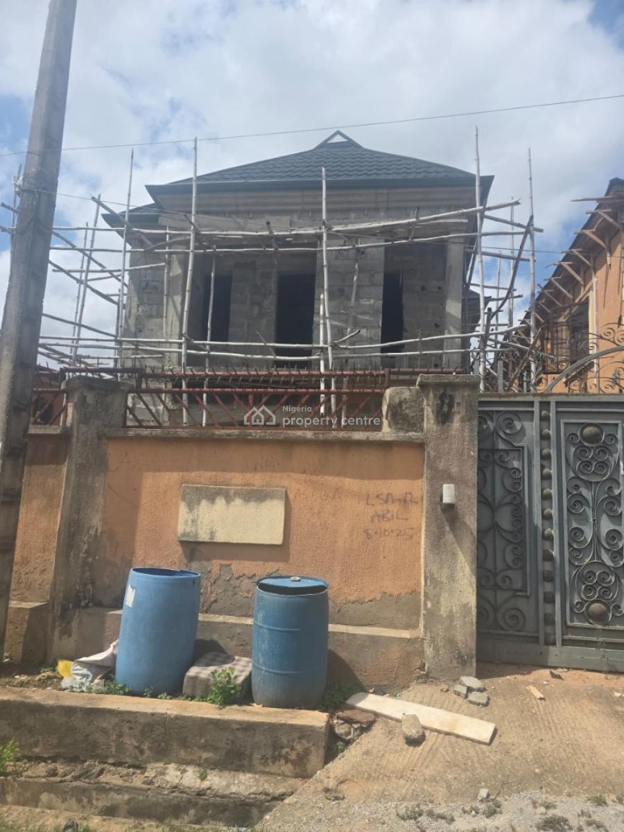 Underdeveloped 4 Bedroom Detached Duplex on 250 Sqm, Jehovah Elohim Estate, Gowon Estate, Egbeda, Alimosho, Lagos, Detached Duplex for Sale