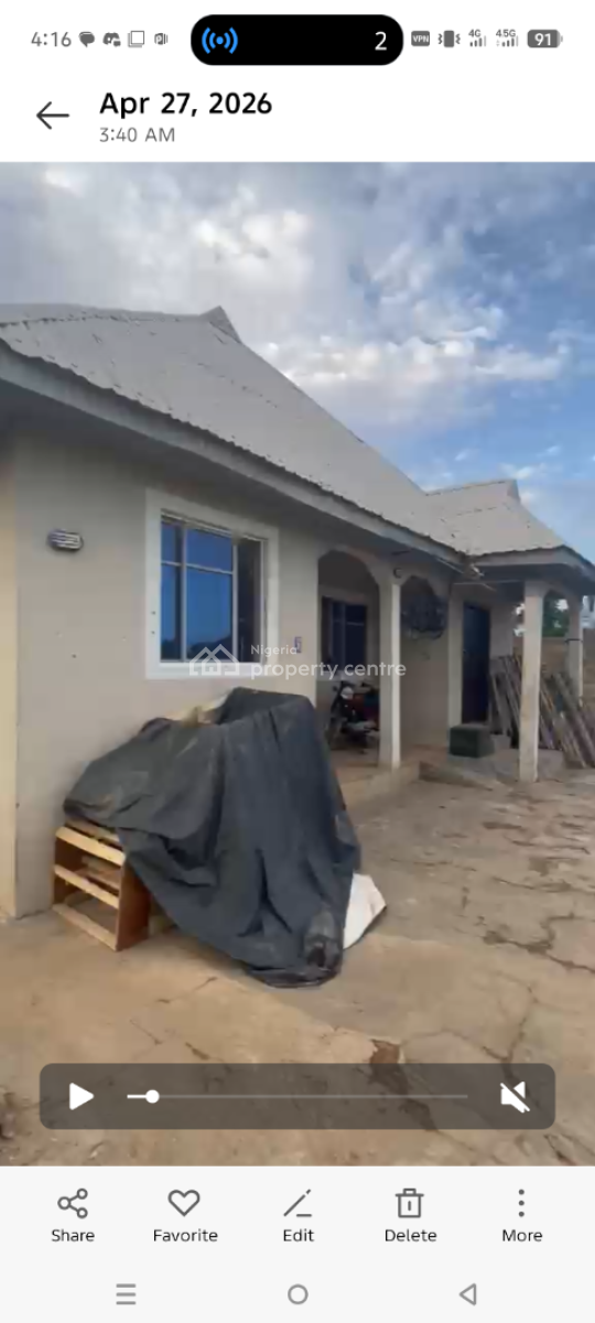 2 Bedroom and a Room Self Contain Available in The Same Compound, Kelebe Area Osogbo, Osogbo, Osun, Block of Flats for Sale