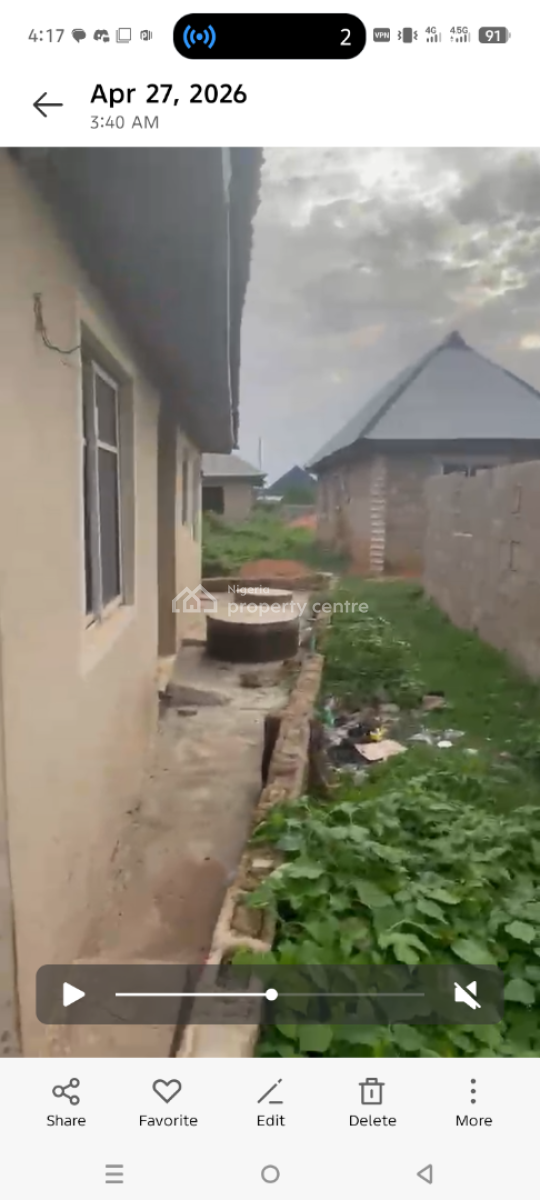 2 Bedroom and a Room Self Contain Available in The Same Compound, Kelebe Area Osogbo, Osogbo, Osun, Block of Flats for Sale