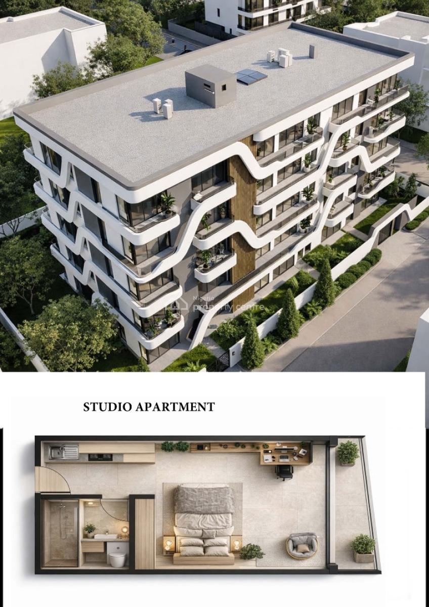 Well Finished Studio Apartment, Sars Junction, Guzape District, Abuja, Self Contain (single Rooms) for Sale