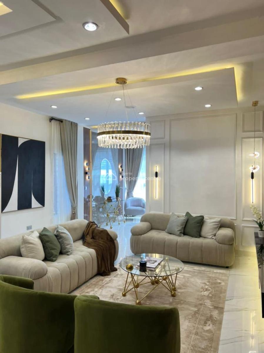 Beautiful,luxurious Furnished 5 Bedrooms Fully Detached Duplex, Serene Estate-gated Estate Not a Flooded Estate, Agungi, Lekki, Lagos, Detached Duplex for Rent