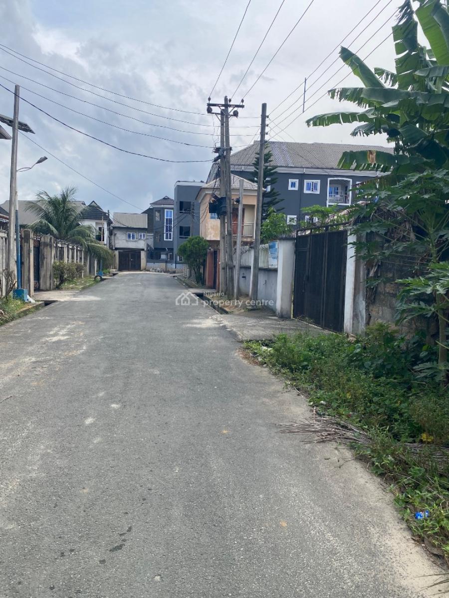 Well Located and Table Dry 2plots of Land , Gated with Fence, New Road / Adageorge, Port Harcourt, Rivers, Residential Land for Sale