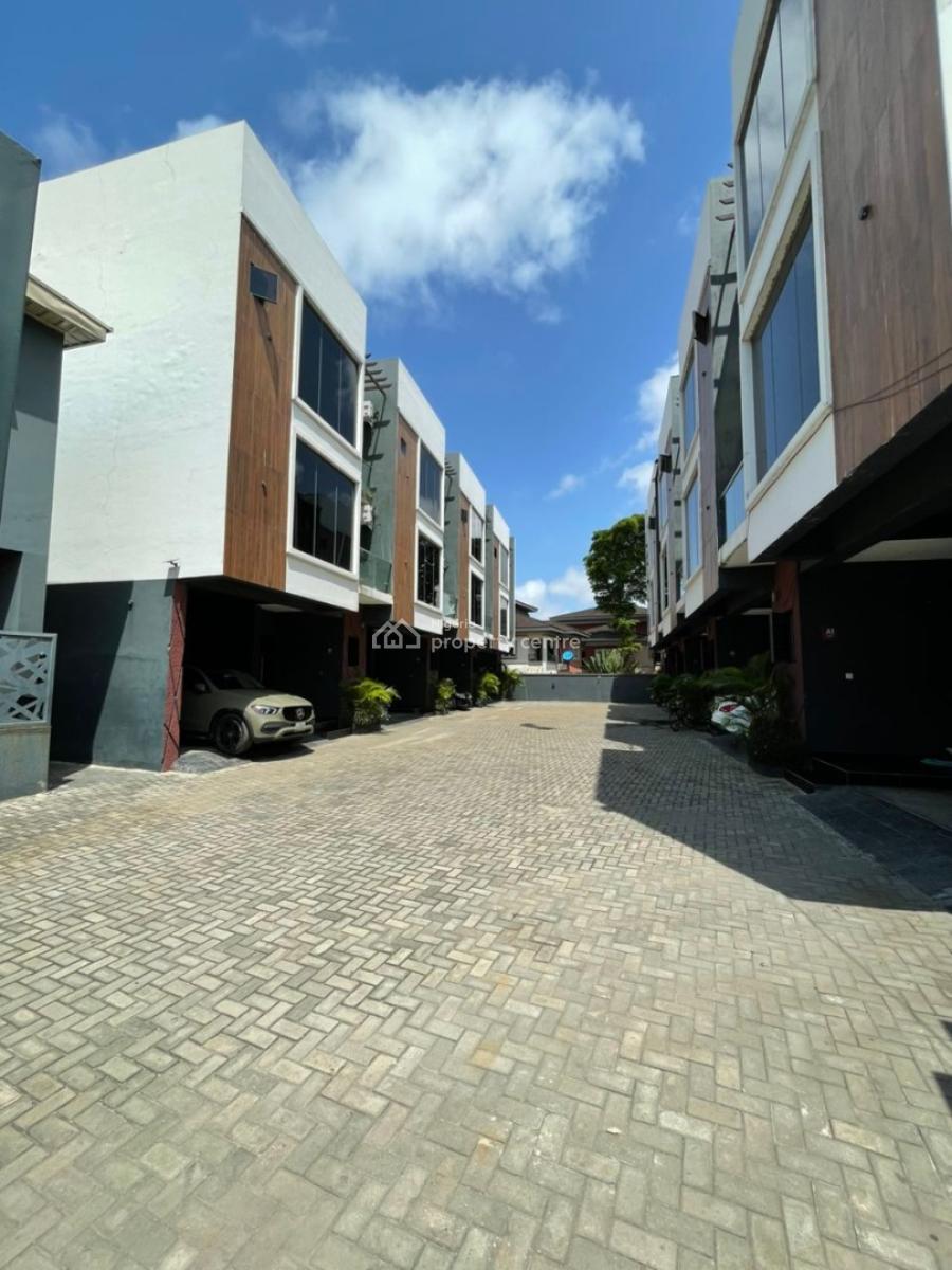 Fully Serviced 4 Bedroom Terrace Duplex with Bq, Gym and Swimming Pool, Osapa, Lekki, Lagos, Terraced Duplex for Rent