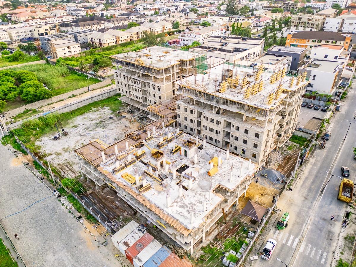 Luxury 2 Bedroom Apartment (shell), Chibo Ofodile Street, Lekki Phase 1, Lekki, Lagos, Flat / Apartment for Sale