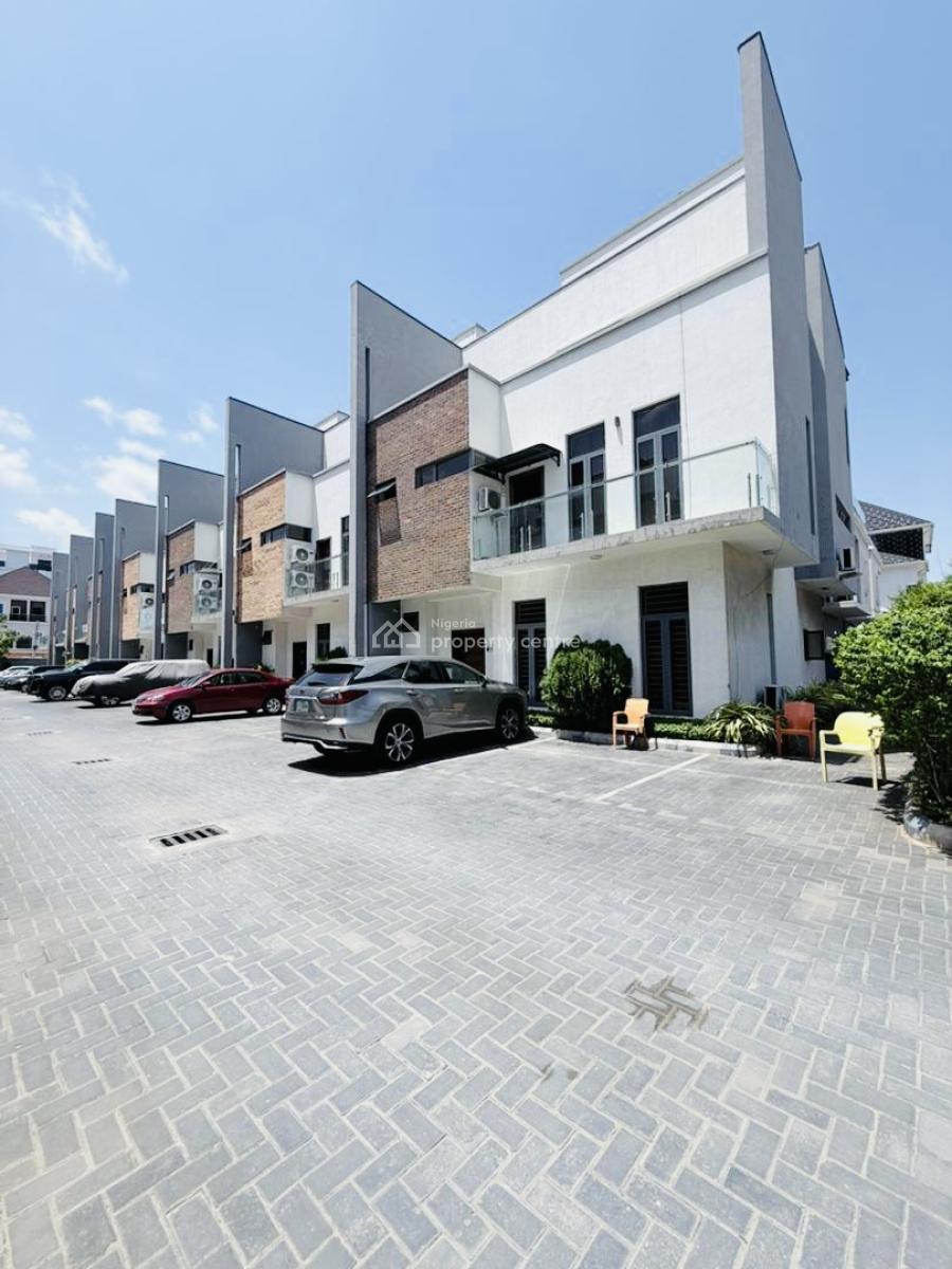 Exquisite Luxury 4 Bedroom Terrace Duplex with Pool, Ikate, Lekki, Lagos, Terraced Duplex for Rent