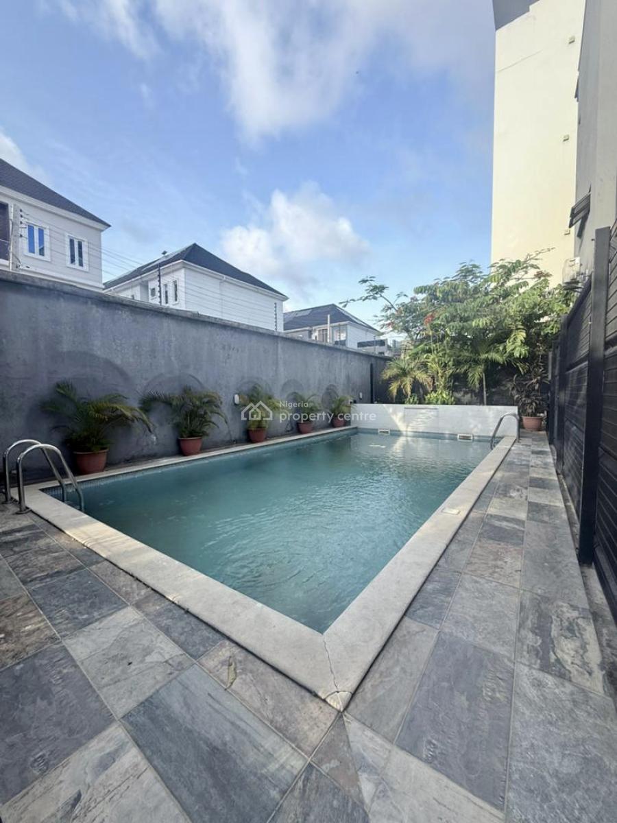Exquisite Luxury 4 Bedroom Terrace Duplex with Pool, Ikate, Lekki, Lagos, Terraced Duplex for Rent
