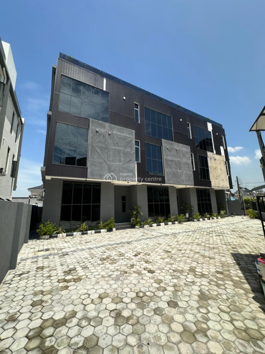 Luxury Fully Furnished 4 Bedroom Terrace with Bq and Open Rooftop, Ikate, Ikate, Lekki, Lagos, Terraced Duplex for Sale