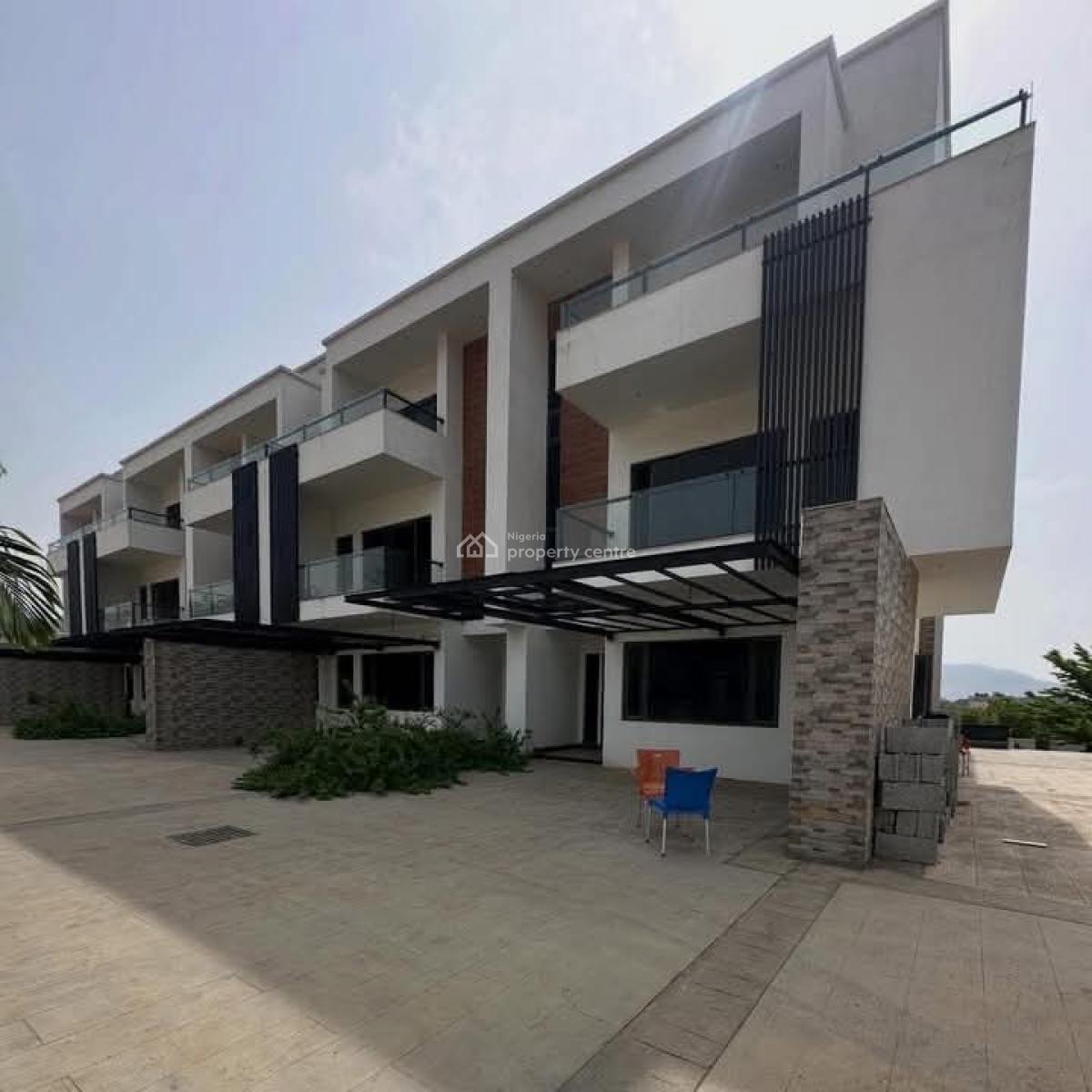 4 Bedroom Terrace Duplex + Boys Quarters  3 Living Area All, Katampe Extension, Katampe, Abuja, Terraced Duplex for Sale