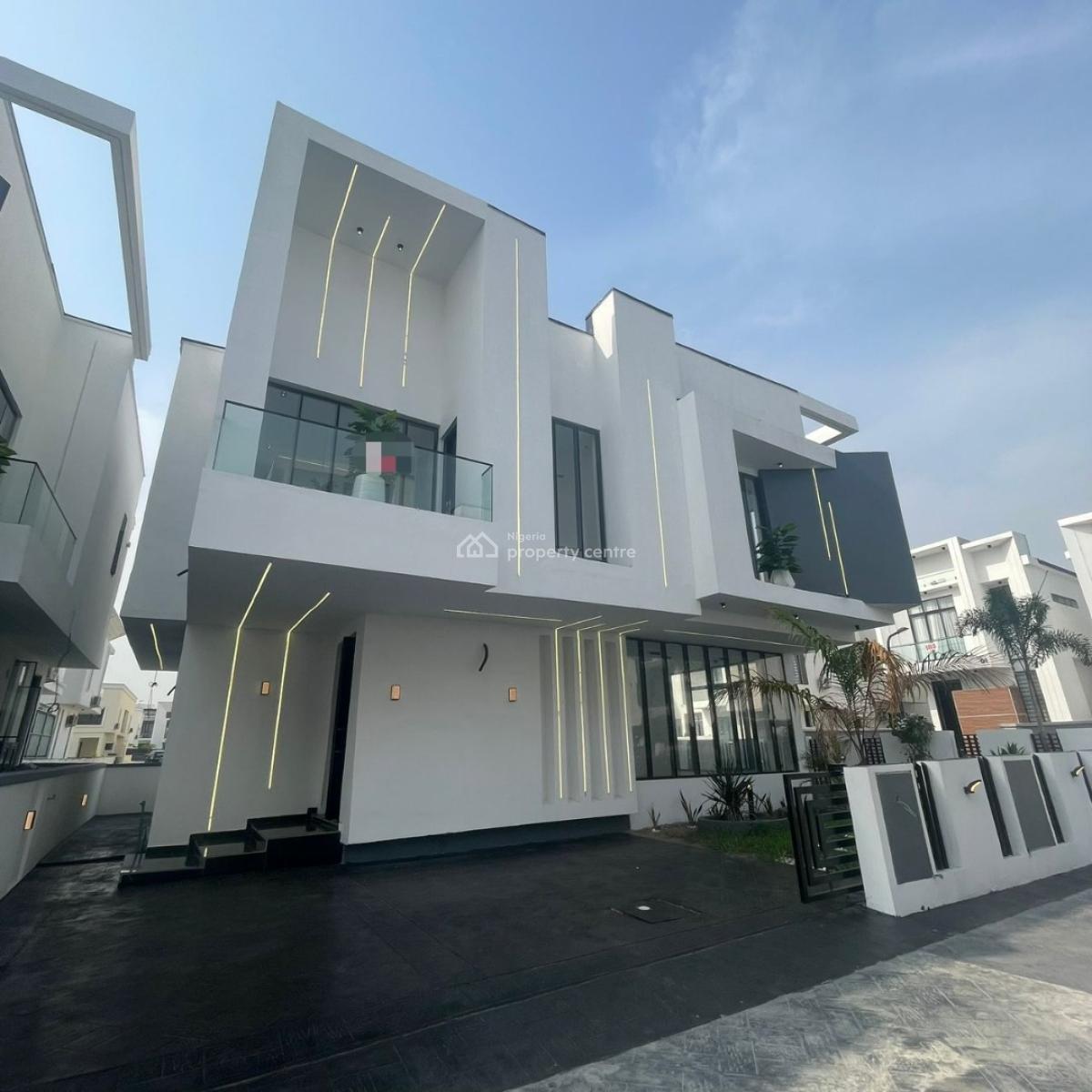 Exquisitely Finished Luxury 5 Bedroom Fully Detached Duplex with  Bq, Chevron, Lekki, Lagos, Detached Duplex for Sale