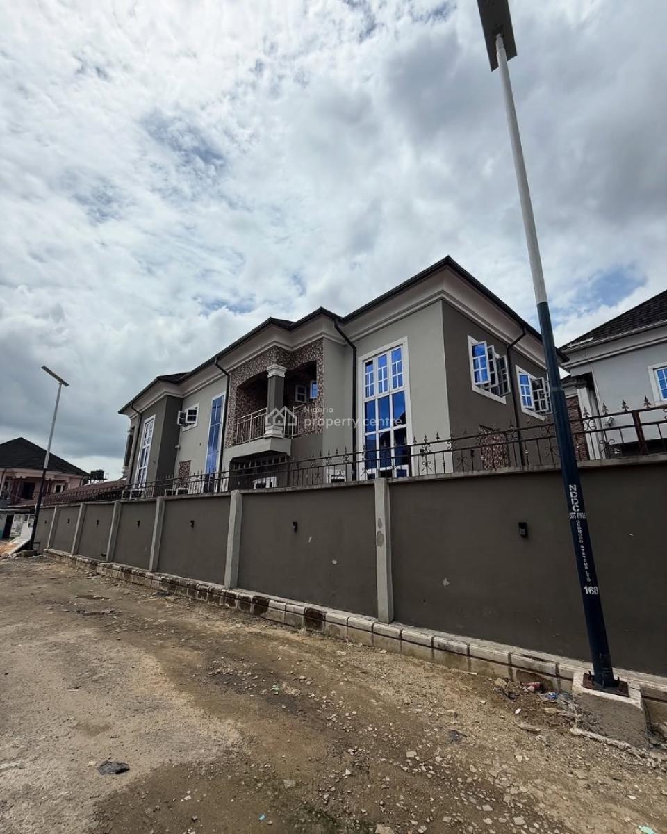 6 Bedroom Duplex on 600sqm Plots with a Gate House, Farm Road 2, Eliozu, Port Harcourt, Rivers, Detached Duplex for Sale