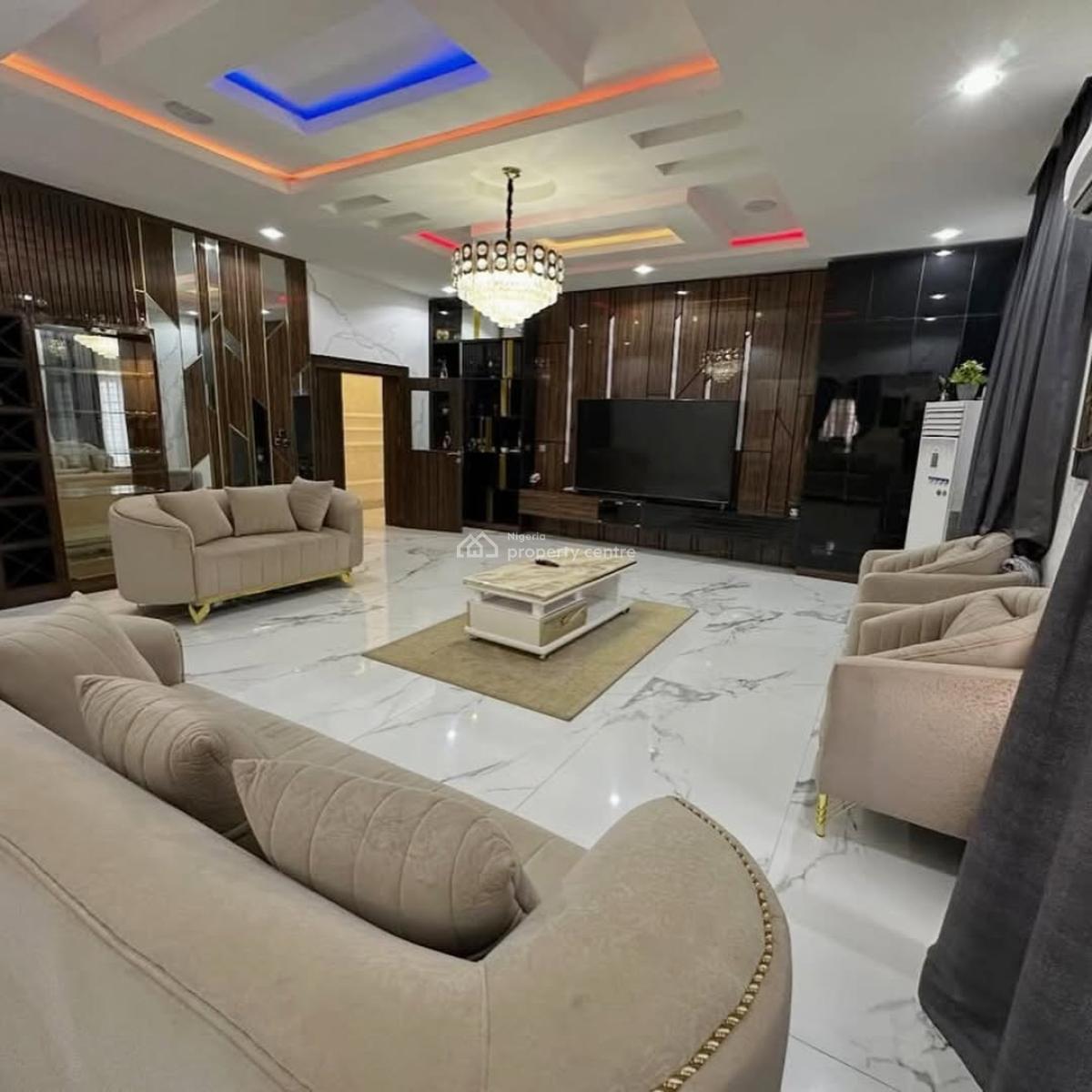 New Listing  Fully Furnished 6-bedroom Fully Detached Duplex, Idu Industrial, Abuja, Detached Duplex for Sale