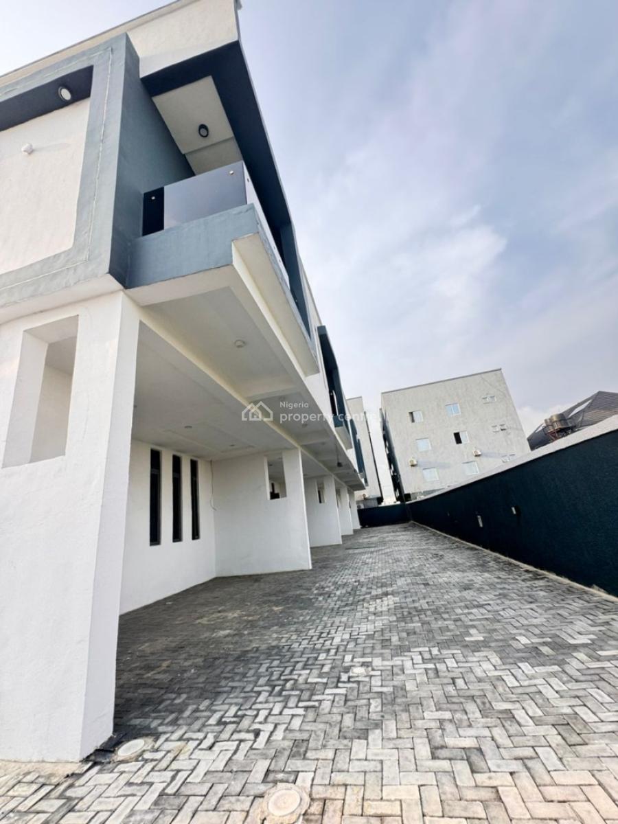 Newly Built & Executive 4 Bedroom Terrace Duplex with Bq & Inverter, Orchid Road Lekki Lagos, Lekki, Lagos, Terraced Duplex for Rent