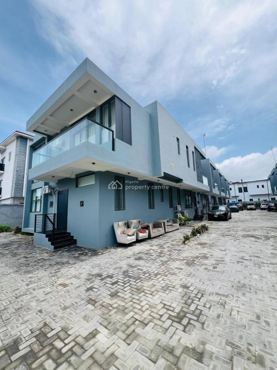4 Bedroom Terraced Duplex+ Bq, Chevron, Lekki, Lagos, Terraced Duplex for Rent