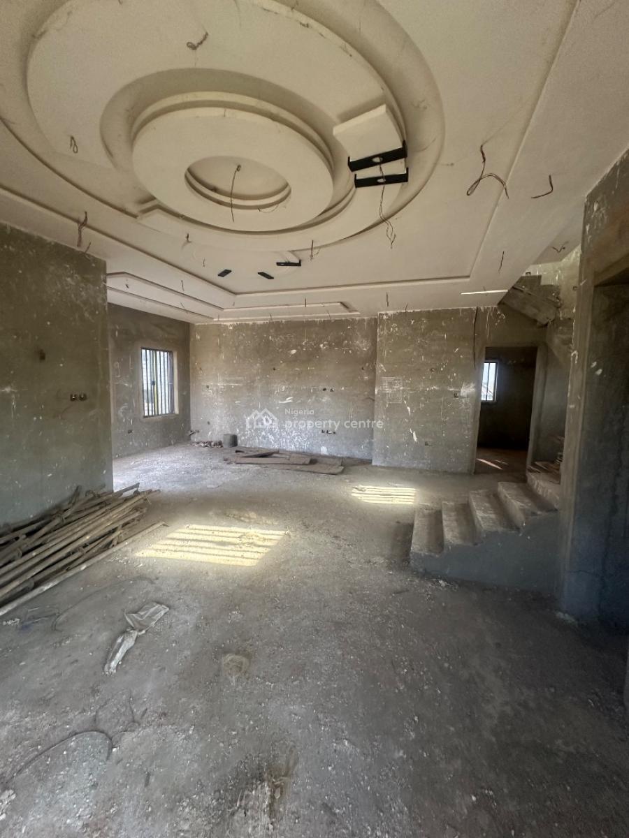 4 Bedroom Fully Detached Duplex in Advance Carcass Stage, Military Pension Board F01, Fo1 Layout, Kubwa, Abuja, Detached Duplex for Sale