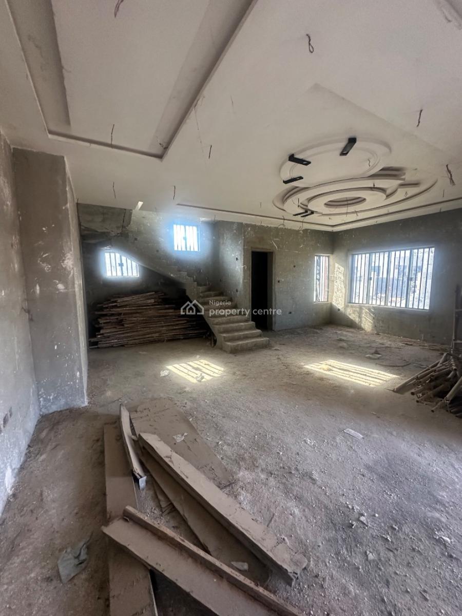 4 Bedroom Fully Detached Duplex in Advance Carcass Stage, Military Pension Board F01, Fo1 Layout, Kubwa, Abuja, Detached Duplex for Sale