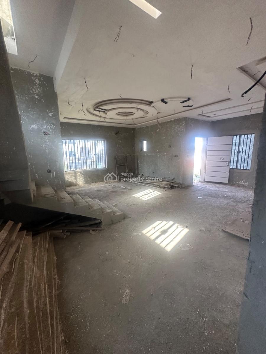 4 Bedroom Fully Detached Duplex in Advance Carcass Stage, Military Pension Board F01, Fo1 Layout, Kubwa, Abuja, Detached Duplex for Sale