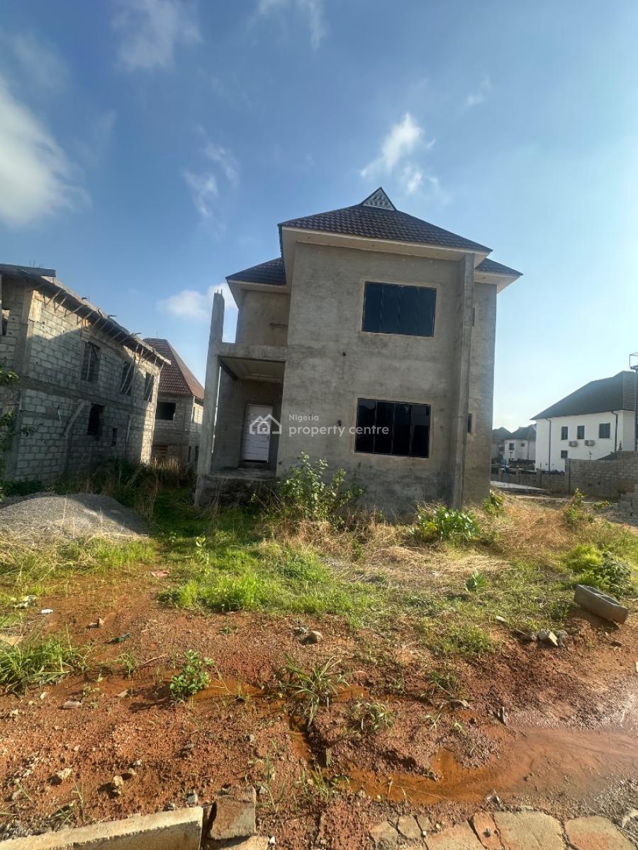 4 Bedroom Fully Detached Duplex in Advance Carcass Stage, Military Pension Board F01, Fo1 Layout, Kubwa, Abuja, Detached Duplex for Sale