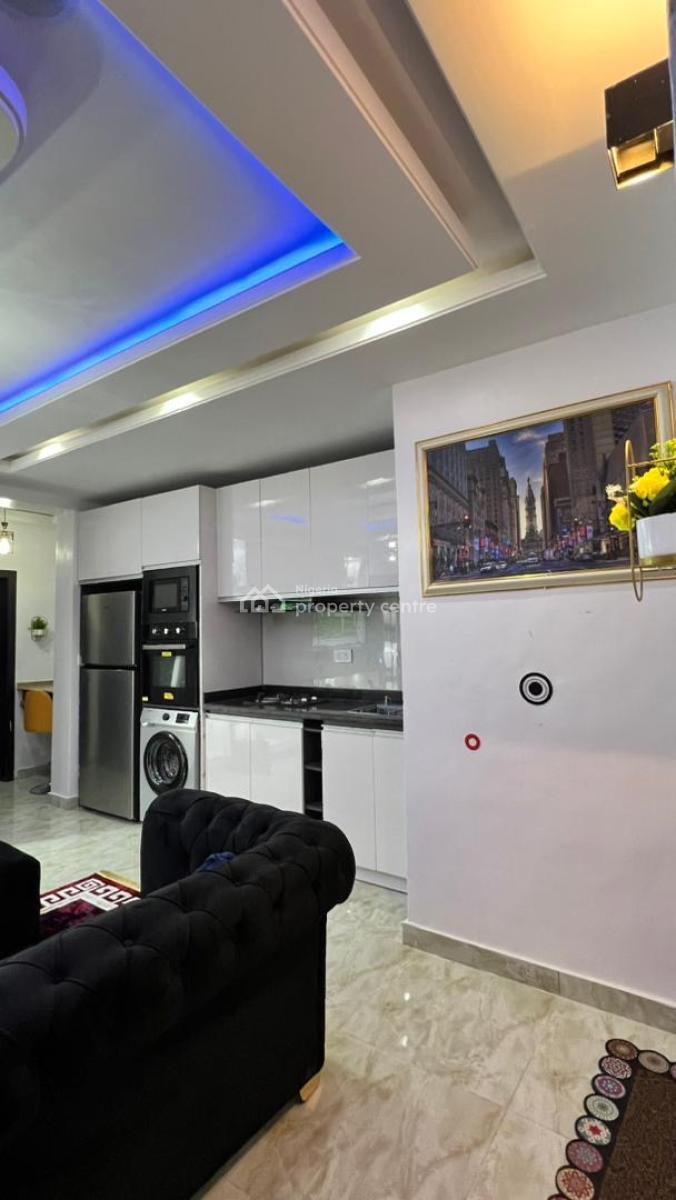 Luxuriously Furnished 1bedroom Apartment (fully Serviced), Greenbay Estate, Behind Megamound Estate, Mobil Road, Ajah, Ajah, Lagos, Mini Flat (room and Parlour) for Rent